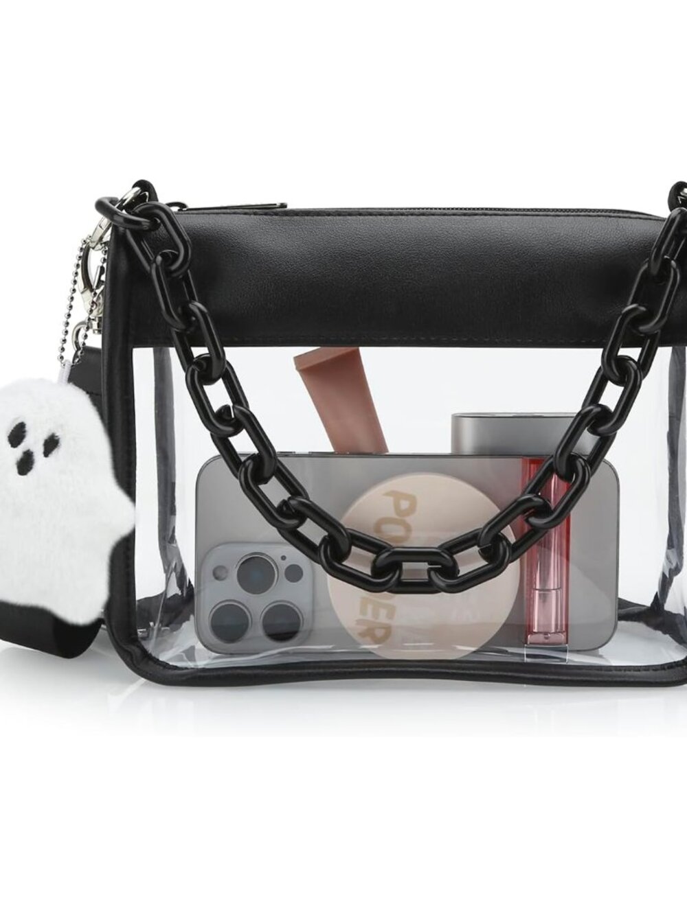 Clear Bag Stadium Approved, Small Crossbody Bag for Concerts Sports Events, Clea